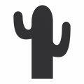 Naklejka samoprzylepna tablicowa kredowa dla dzieci kaktus 2tk97