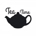 Tea time 2tk11 naklejka samoprzylepna tablicowa