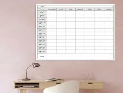 tablica suchościeralna 040 plan tygodnia 