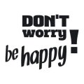 Don\'t worry be happy 1719 naklejka samoprzylepna