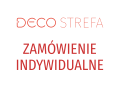 Indywidualna naklejka samoprzylepna drukowana laminowana cięta po obrysie w rozmiarze 85,3x100cm