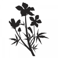 Kwiatek 1809 naklejka samoprzylepna