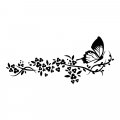Kwiaty motyl 900 szablon malarski