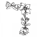 Motyw kwiatowy 1798 naklejka samoprzylepna