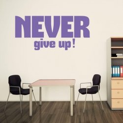 Never give up 1716 szablon malarski