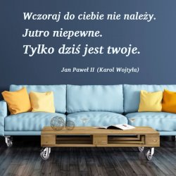 Szablon malarski cytat jan paweł ii 