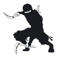 Szablon malarski ninja wojownik 21sm02