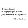 Szablon malarski wislawa szymborska cytat czytanie książek to najpiękniejsza zabawa 19sm69