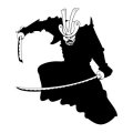 Szablon malarski wojownik samuraj 20sm75