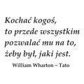 Szablon na ścianę william wharton cytat kochać kogoś 19sm61