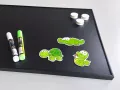 Tablica magnetyczna kredowa czarna w ramie aluminiowej 