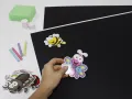 Tablica magnetyczna kredowa czarna w ramie aluminiowej 