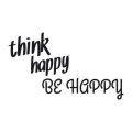 Think happy be happy 1744 szablon malarski